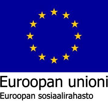 Euroopan unionin sosiaalirahaston tunnus.
