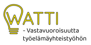 WATTI - Vastavuoroisuutta työelämäyhteistyöhön logo.