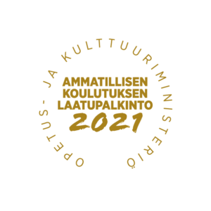 Ammatillisen koulutuksen laatupalkinto 2021 logo