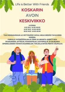 Koskarin avoin keskiviikko -ilmoitus.