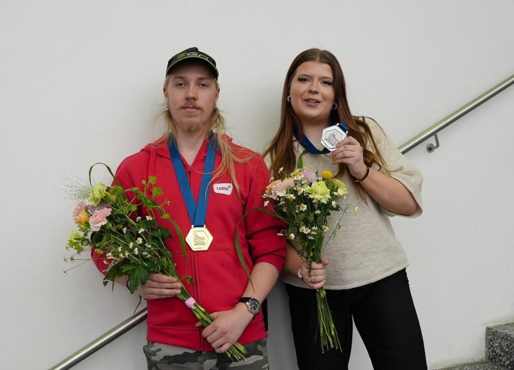 Joonas ja Alisa saivat mitalit Taitaja2025-tapahtumassa Turussa